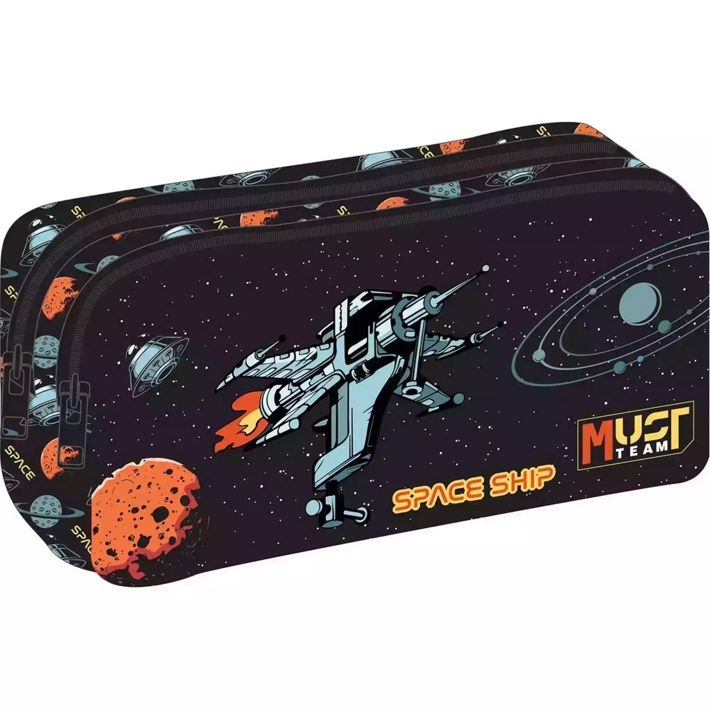 Trousse Ronde "Spaceship" - Must Team - 2 Compartiments
