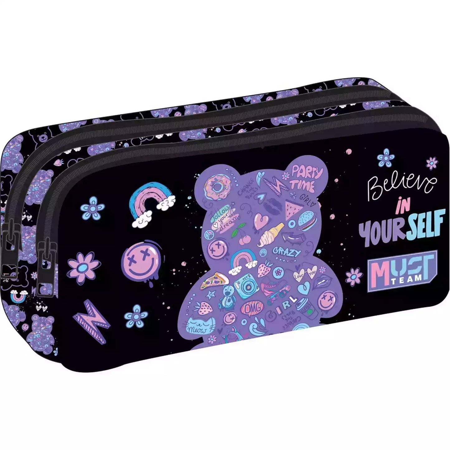 Trousse Ronde "Yummy Gummy" - Must Team - 2 Compartiments