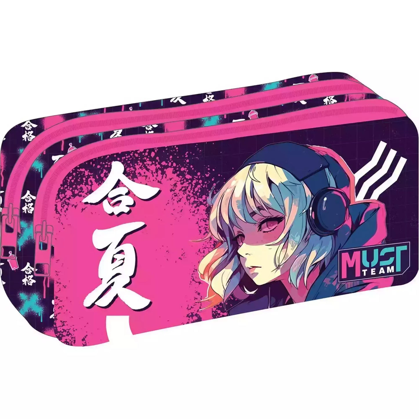 Trousse Ronde "Anime" - Must Team - 2 Compartiments