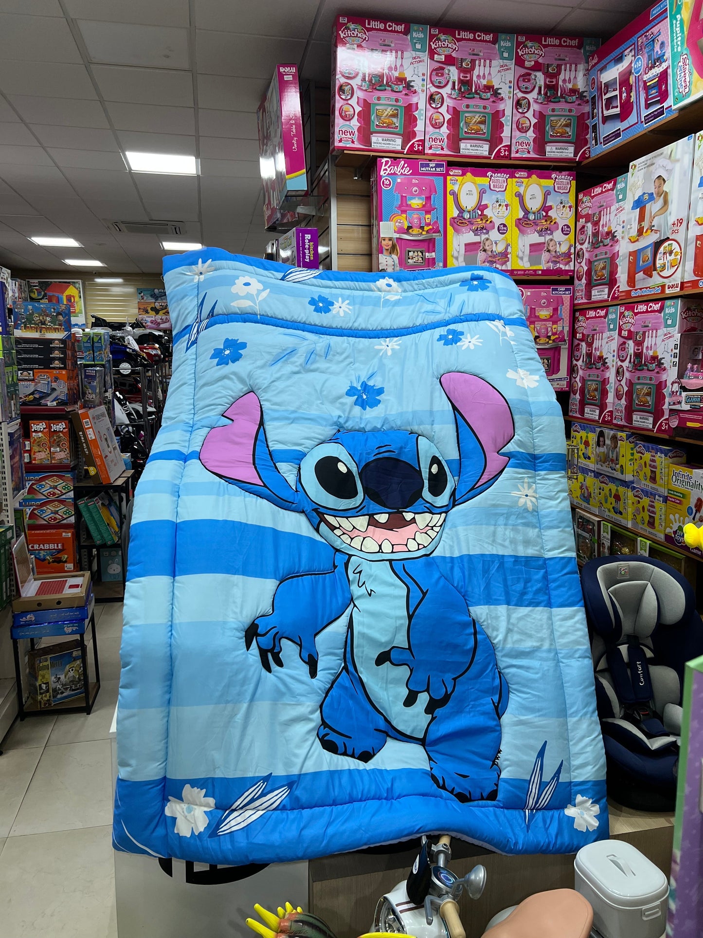 couette deux pièces pour Enfants Stitch - Bleu