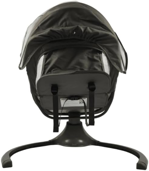 Kidilo Balancelle Évolutive 3-en-1 Deluxe Gris Élégant – Mouvement Latéral, Siège Inclinable, Moustiquaire, Bluetooth & Télécommande