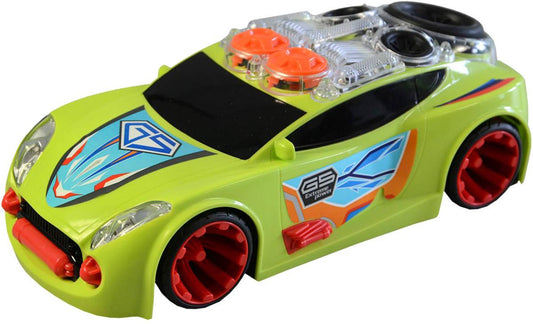 Voiture de Course 23 cm – Lumières & Sons, Effet “Haut-Parleurs Vibrants”