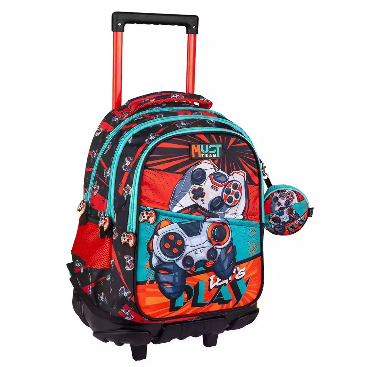Sac à dos à roulettes Let's Play - Must - 3 Compartiments