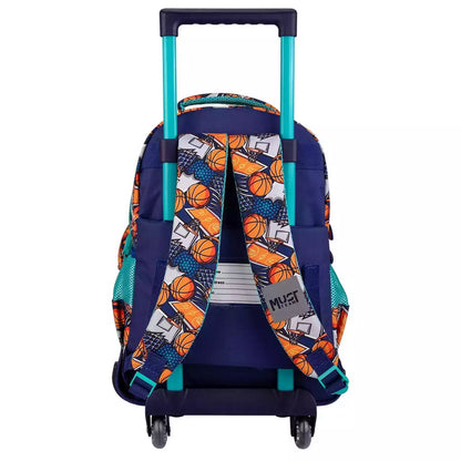 Sac à dos à roulettes Basketball - Must - 3 Compartiments
