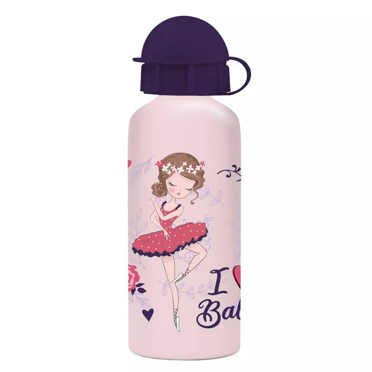 Ensemble Goûter "I Love Ballet" - Boîte Goûter 800ml et Gourde Alu 500ml