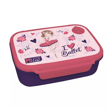 Ensemble Goûter "I Love Ballet" - Boîte Goûter 800ml et Gourde Alu 500ml