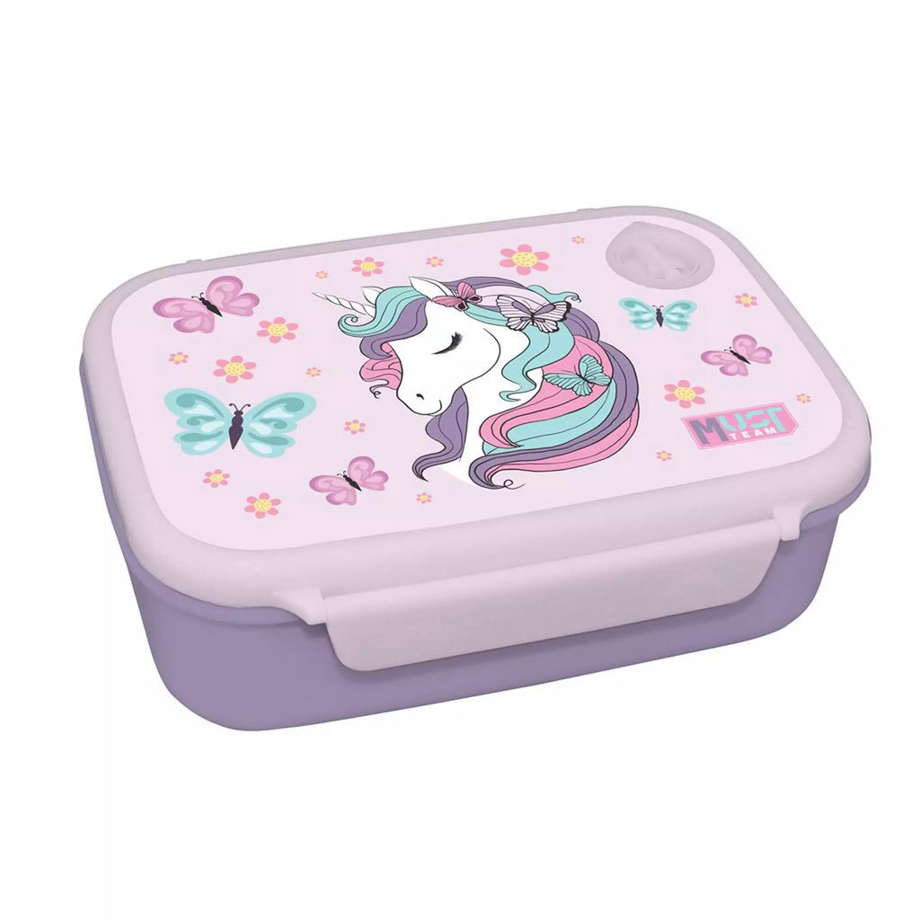 Ensemble Goûter "Lovely Unicorn" - Boîte Goûter 800ml et Gourde Alu 500ml