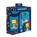 Ensemble Goûter "Happy Trip" - Boîte Goûter 800ml et Gourde Alu 500ml