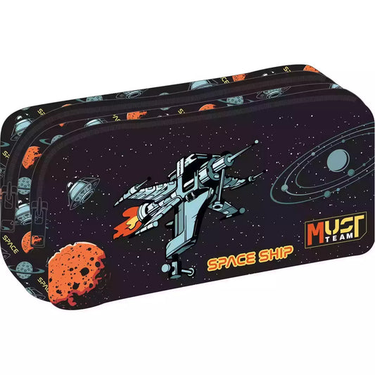 Trousse Ronde "Spaceship" - Must Team - 2 Compartiments