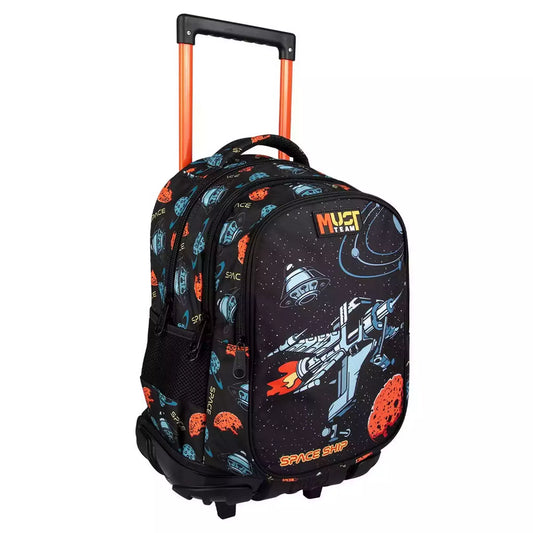 Sac à dos à roulettes Spaceship - Must - 3 Compartiments