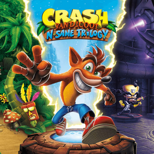 Coffret de 2 figurines articulées représentant le personnage Crash Bandicoot