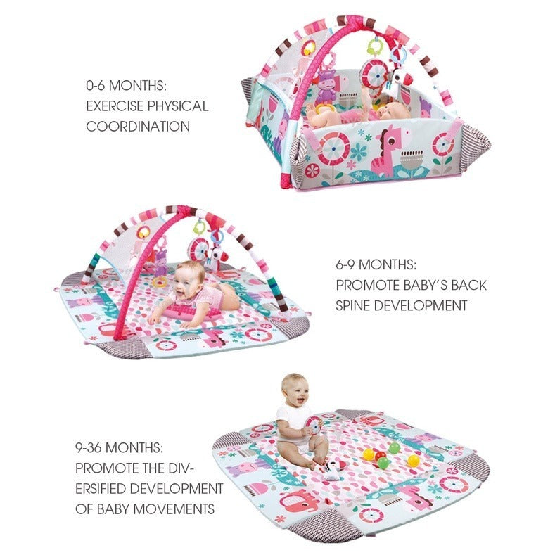 Huanger 5-in-1 Baby Activity Gym & Ball Pit