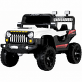 Jeep Électrique Enfant 1 Place 4x4 avec LED  – De 2 à 5 Ans - Blanc