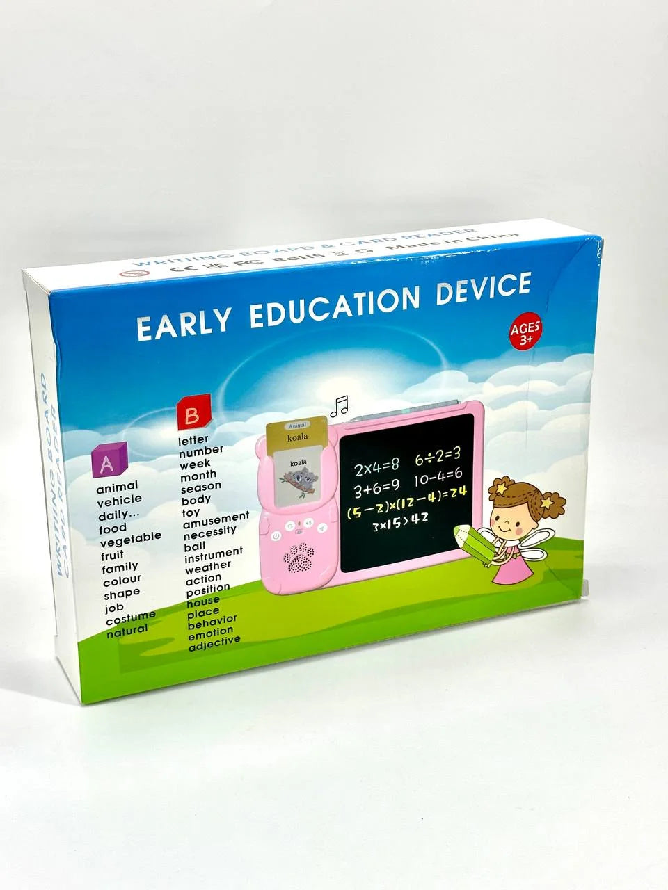 Tablette Éducative Enfant avec Cartes Interactives – Arabe / Français / Anglais