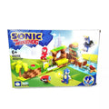 Sonic the Hedgehog 86056 building block set featuring a Green Hill Zone-style course and LED lighting