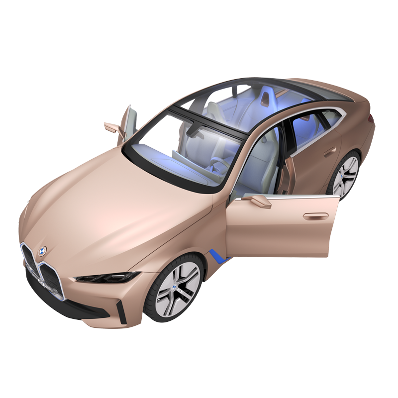 Rastar BMW i4 Concept RC – Voiture Télécommandée Officielle, LED,