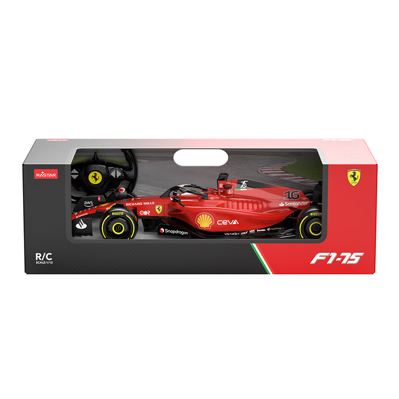 Rastar Ferrari F1-75 RC 1:12 – Modèle Officiel, 2.4G, Moteur Puissant