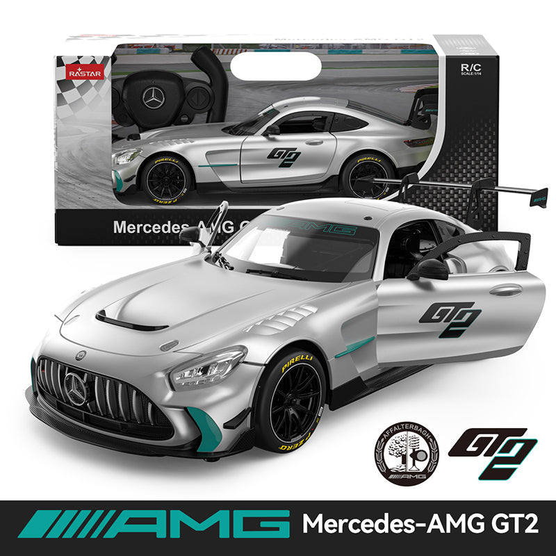 Rastar Mercedes-AMG GT2 1:14 – Voiture RC Officielle, 2.4G, LED, Suspension