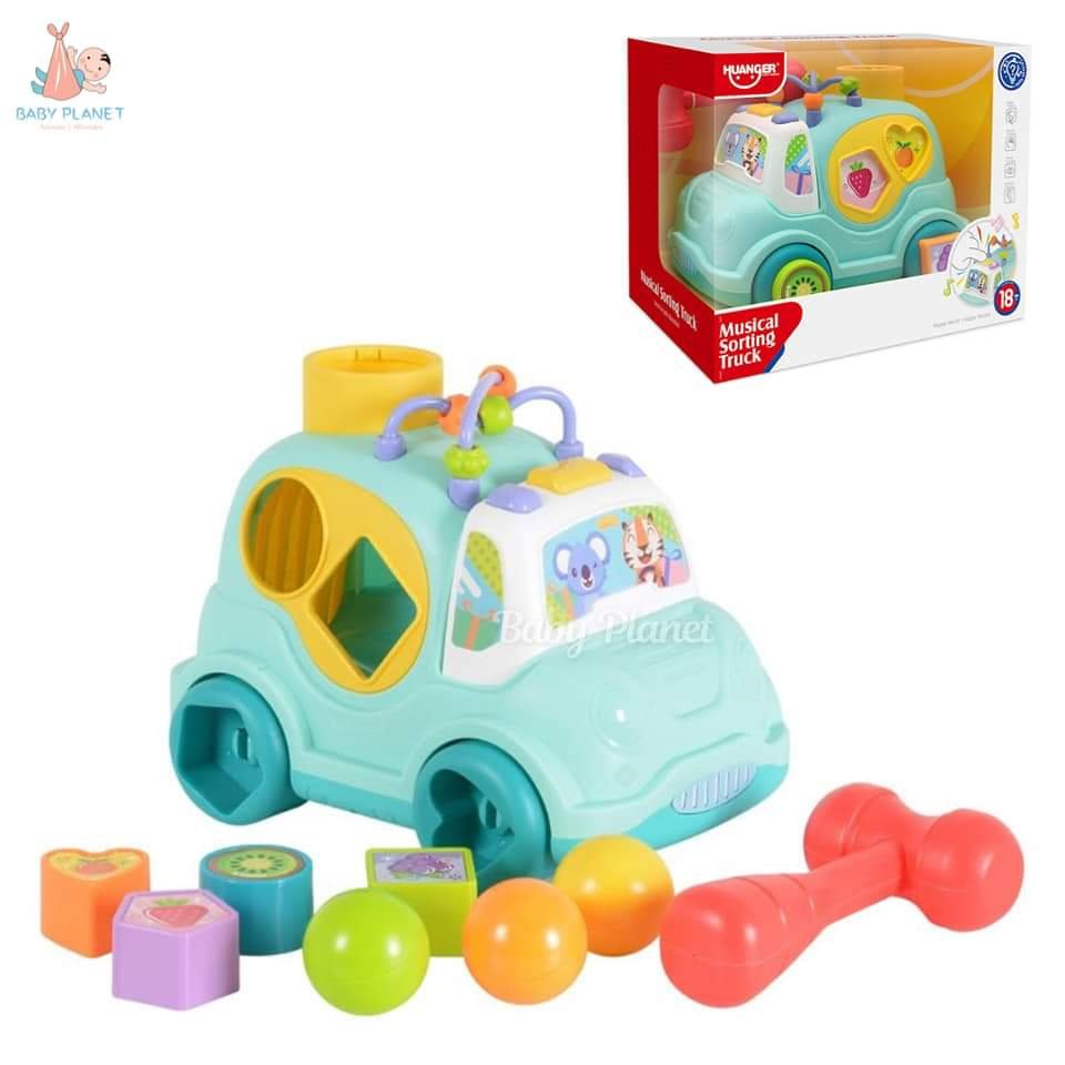 Huanger musical sorting truck in mint green