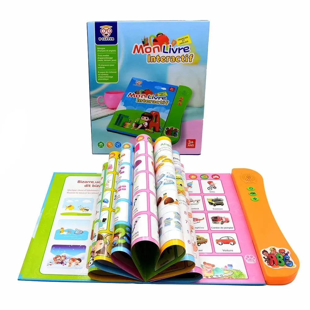 Livre Interactif Bilingue Français-Anglais – 3 Modes et 10 Chansons dès 3 Ans