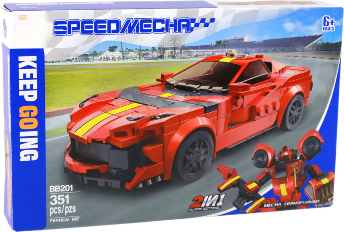 2-in-1 Ferrari building block set