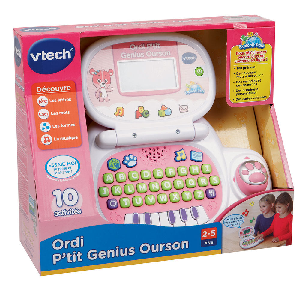 Ordinateur enfant P'tit Genius Ourson rose