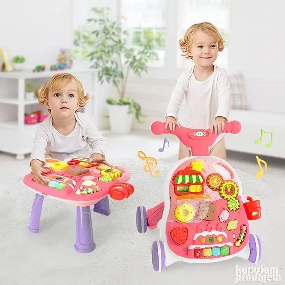 Huanger brand 2-in-1 Baby Walker and Activity Table