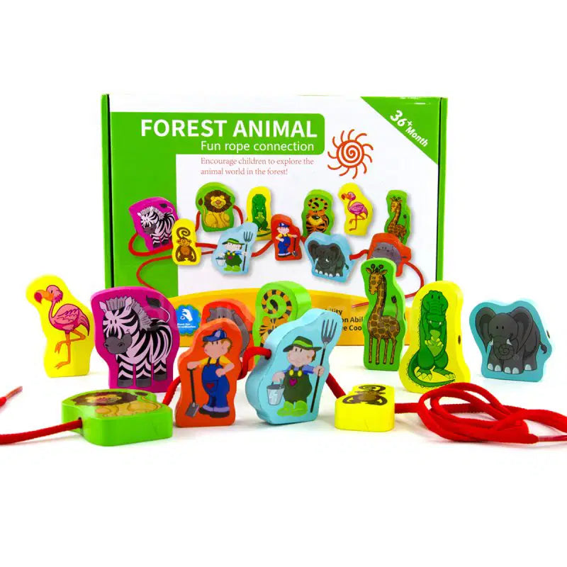 Forest Animal Fun Rope Connection set for children