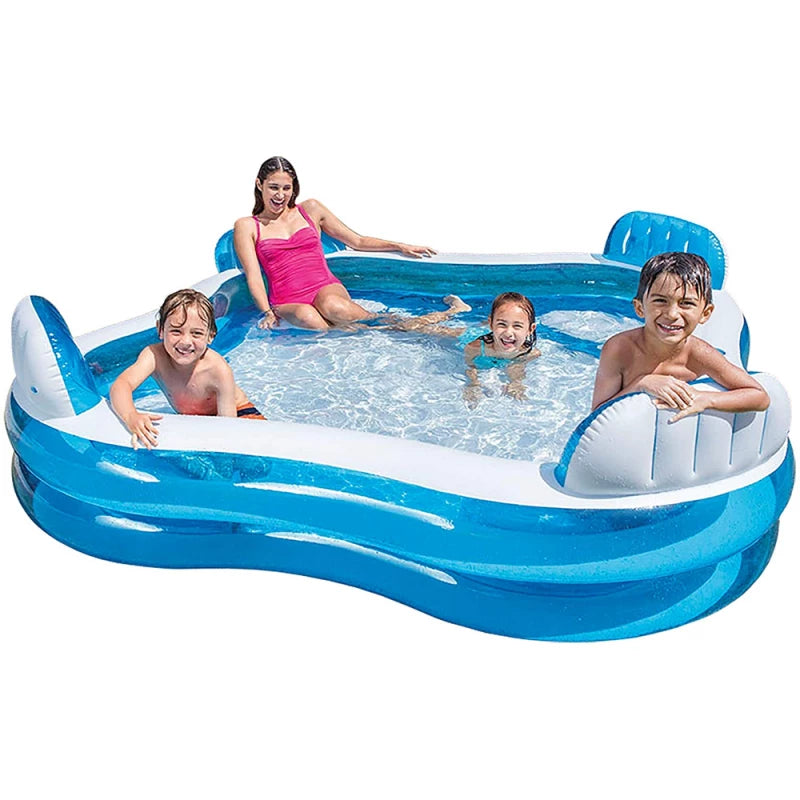 Piscine Gonflable Familiale Intex – Centre de Natation 229 × 229 × 66 cm dès 3 Ans