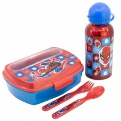MARVEL SPIDER-MAN ensemble boîte à lunch et gourde dans emballage bleu