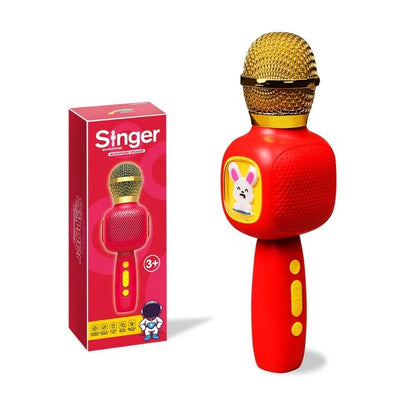 Microphone Sans Fil Enfant – Bluetooth, Carte TF & LED (23 cm)