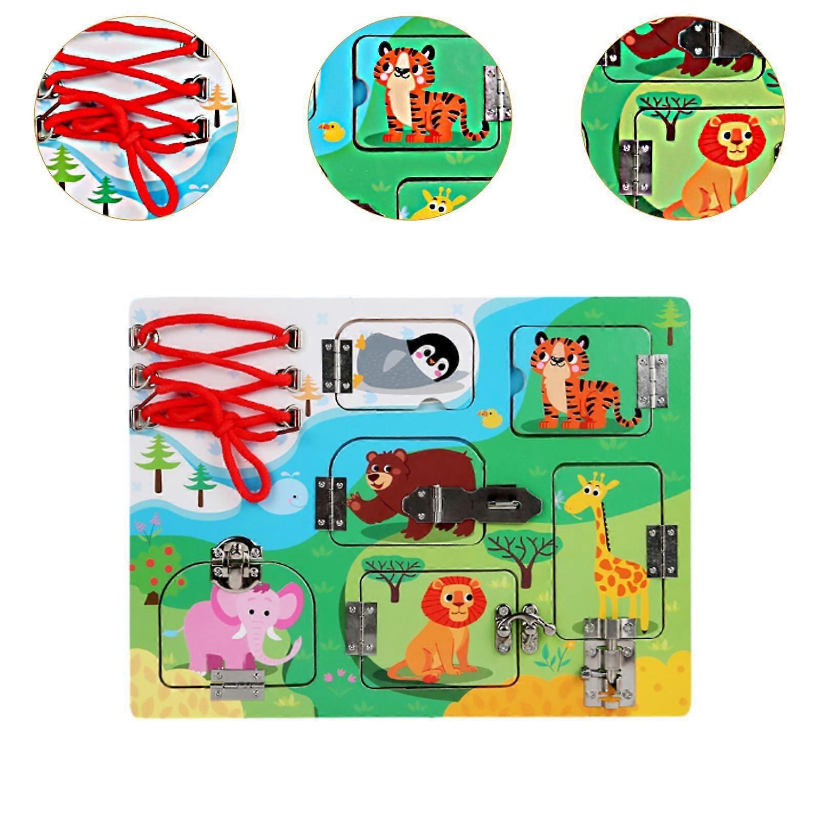 Wood Busy Board Sensory Activity Board