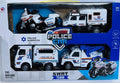 Coffret de jouets de véhicules de police Kidsmart « SWAT Team », comprenant des camions à friction et une moto