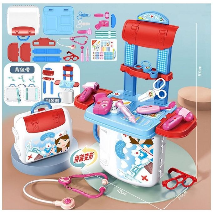 Ensemble de jeu de sac à dos de fournitures médicales de simulation Youjjaxin