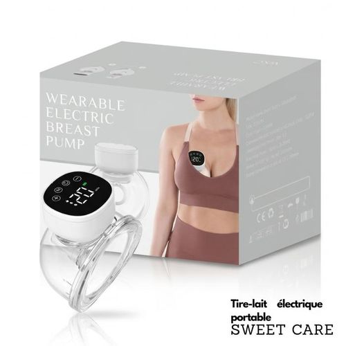 Tire-Lait Électrique Portable Mains Libres – Rechargeable USB-C avec Écran LED