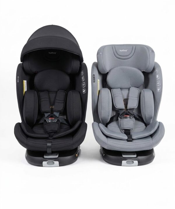 Siège Auto Bébé Burbay avec Canopy, Réducteur et Harnais – Dès la Naissance