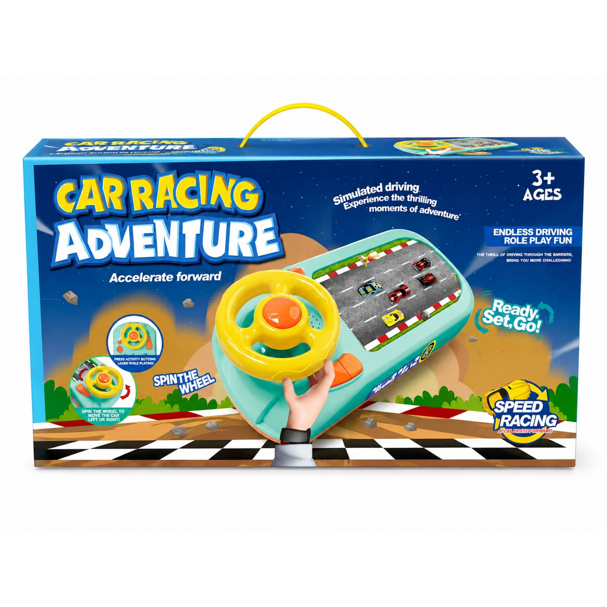 Volant de Conduite Simulée Ready Set Go – Jeu de Course Lumineux dès 3 Ans