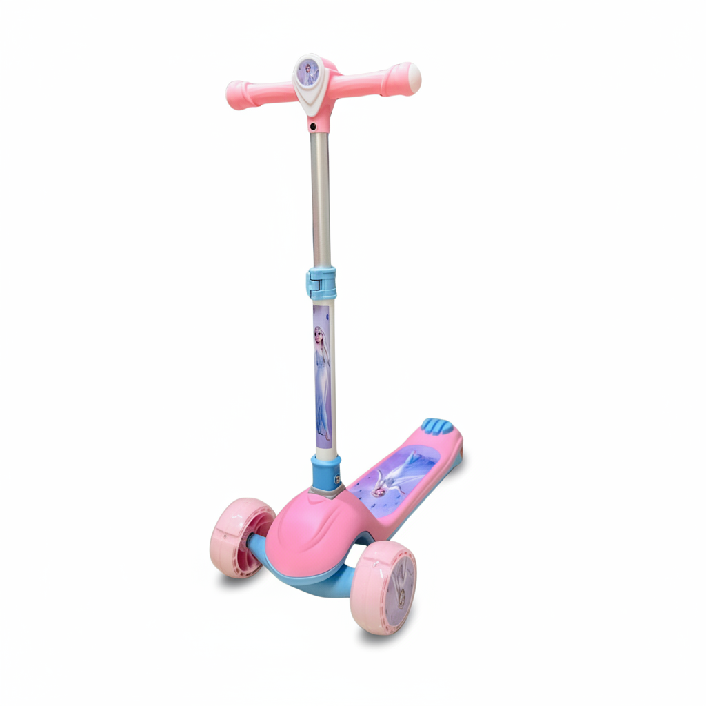 Trottinette 3 Roues "Héros Préférés" – Ajustable & Stable (Spiderman, Elsa, Mickey)