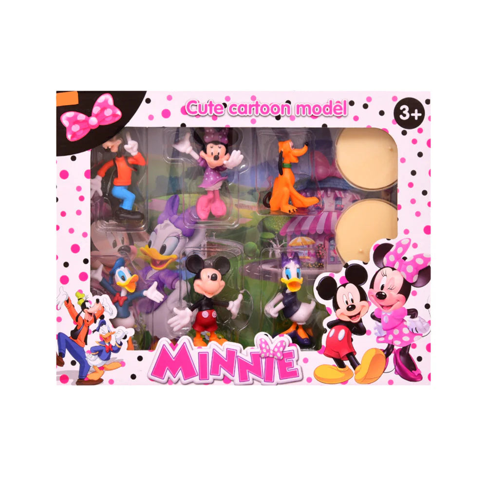 un ensemble de 6 figurines Disney Minnie Mouse