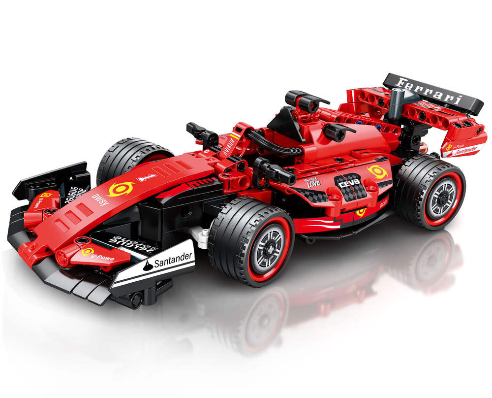 MingDi 8723 remote-controlled Formula 1 racing car building block set.