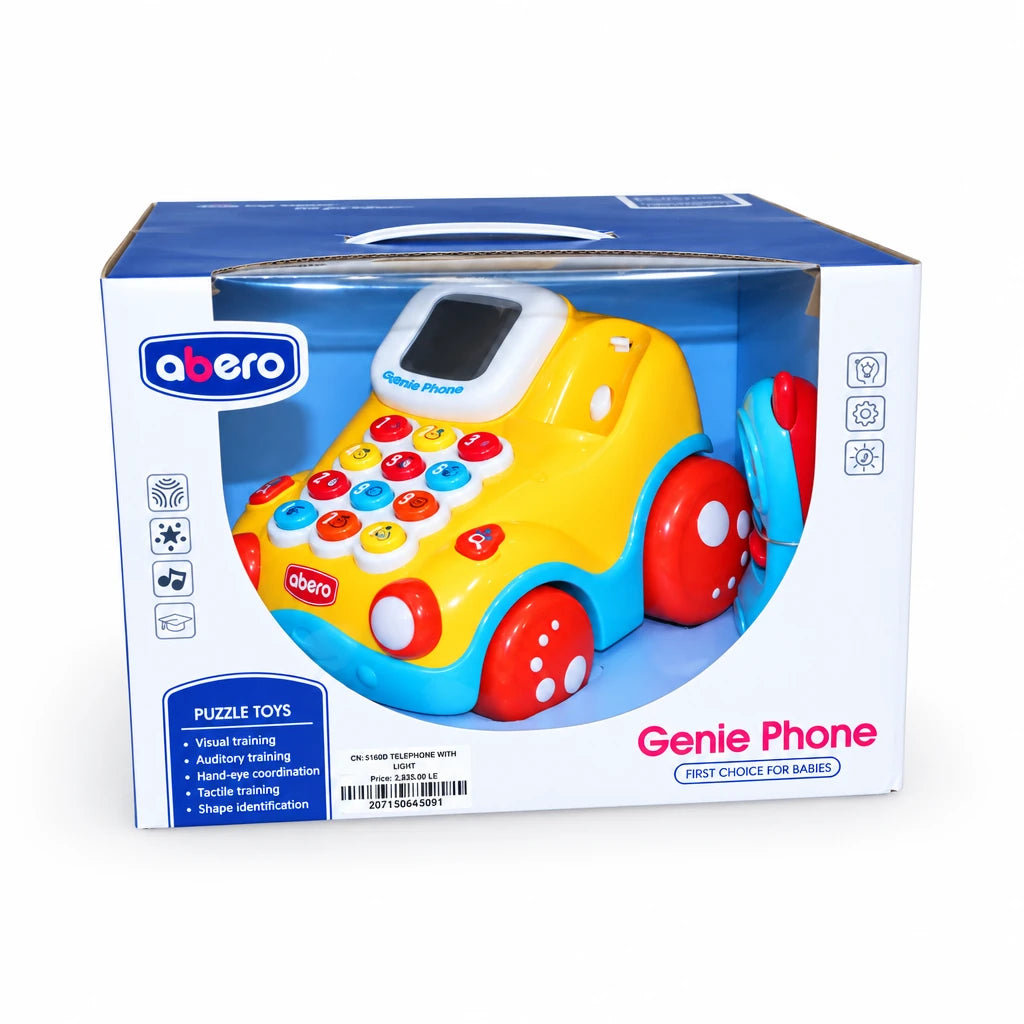 Téléphone Éducatif Interactif en Forme de Voiture