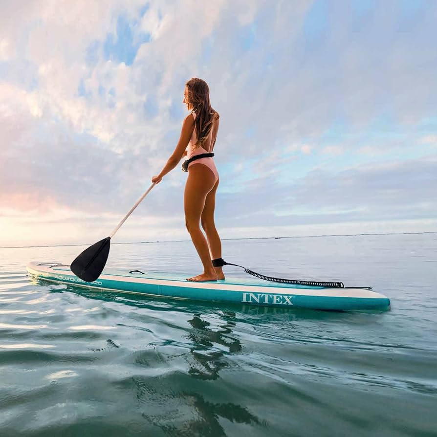 Paddle Gonflable Intex AquaQuest 320 – SUP 320 cm avec Pagaie, Pompe & Sac de Transport