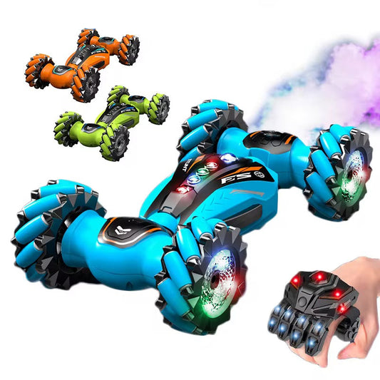 Voiture RC 4x4 Transformable avec Effets LED et Spray