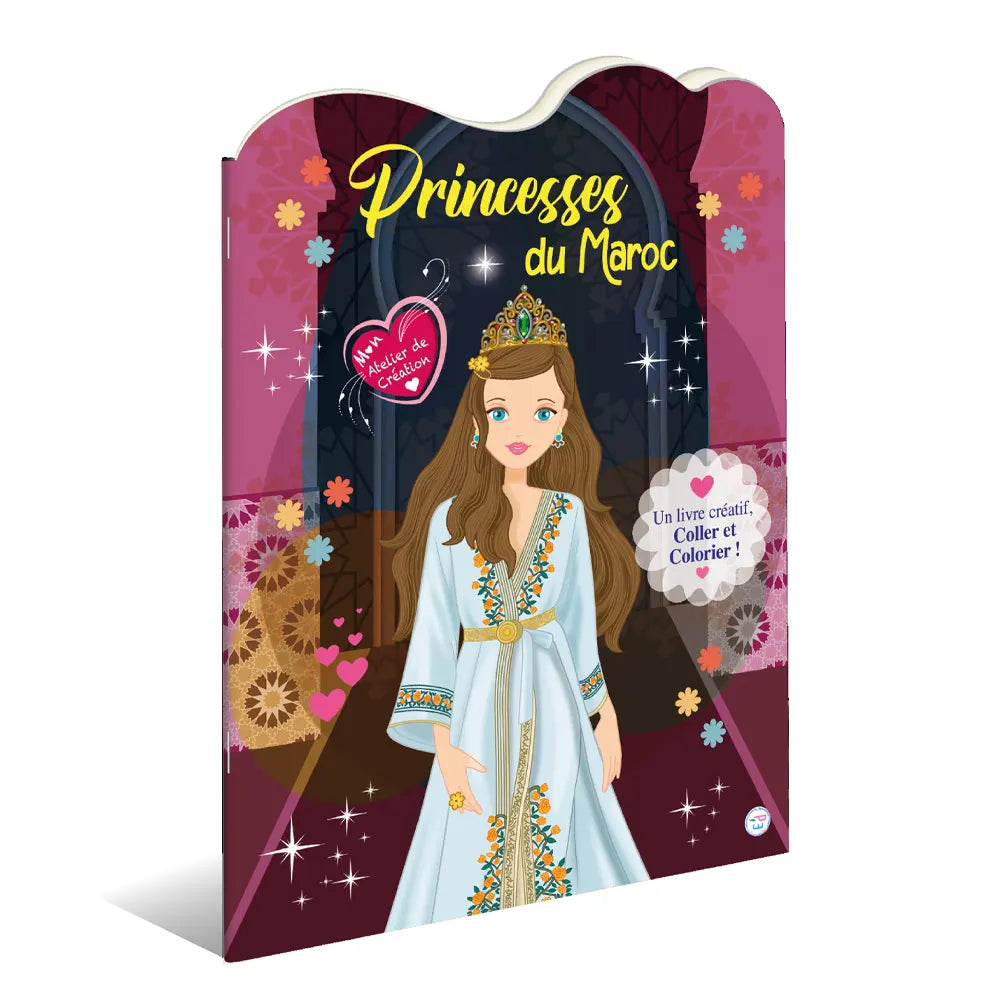 Livre Créatif Princesses du Maroc – Activités de Collage et Coloriage