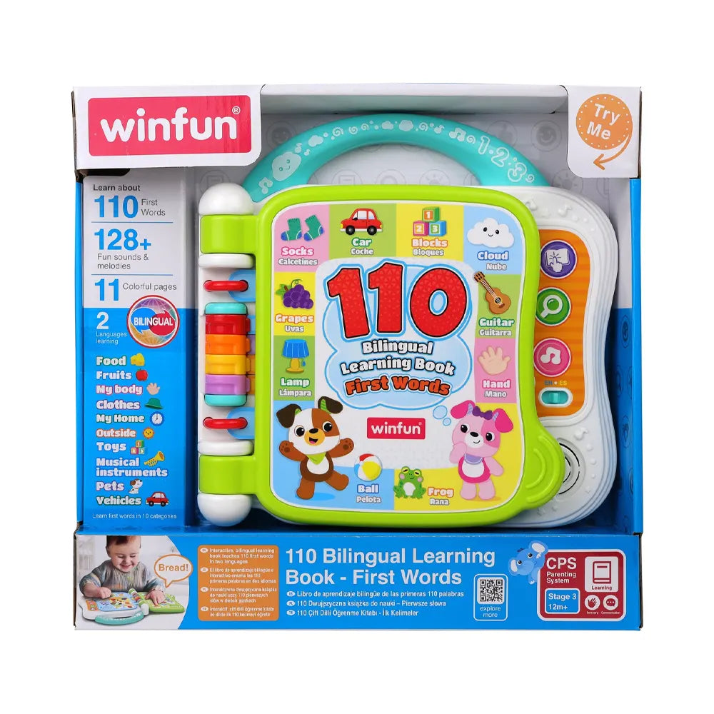 110 Bilingual Learning Book: First Words -winfun
