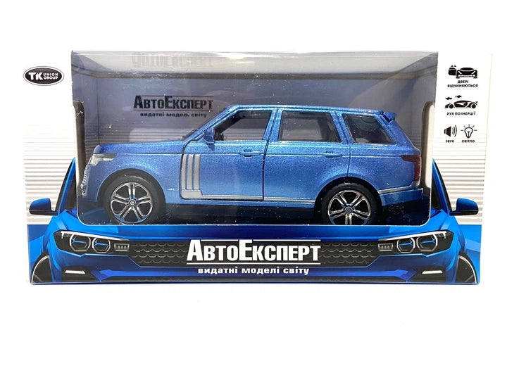 TK Union Group Range Rover voiture en métal 1:32 lumière/son ouverture portes/capot/coffre bleu (49316)