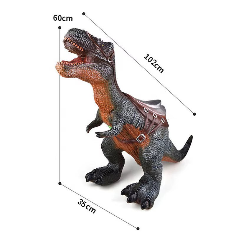 Dinosaure T-Rex Porteur Géant avec Selle & Son Réaliste – 2 Ans et Plus