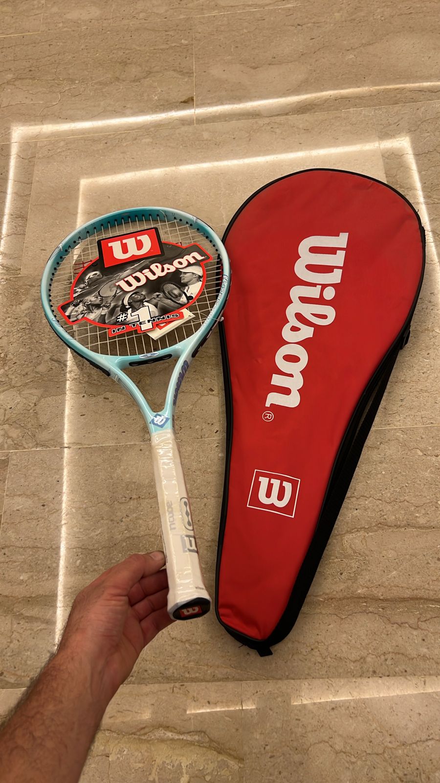 raquettes de tennis WILSON Bleu ciel 218,5