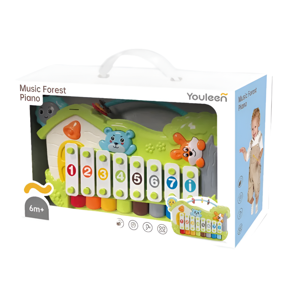 Piano Lumineux d’Éveil – Lumières, Couleurs & Motifs + Sons