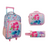 Pack École MUST TEAM Game Mermaid– Cartable Trolley + Lunch Bag + Trousse